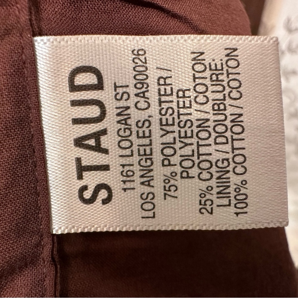 Staud Portrait Maxi Dress Gown Chocolate Brown Size 4 - Picture 11 of 13